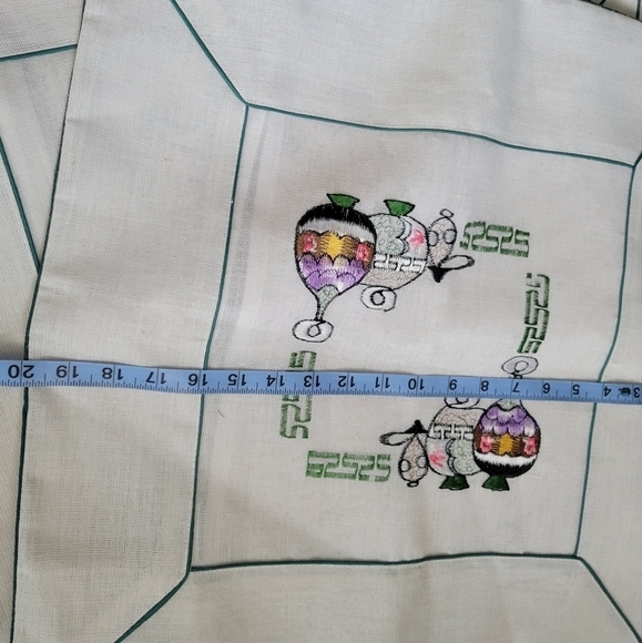 Lots of 5 Embroidered Vase Decorative Pillowcases - Picture 4 of 5